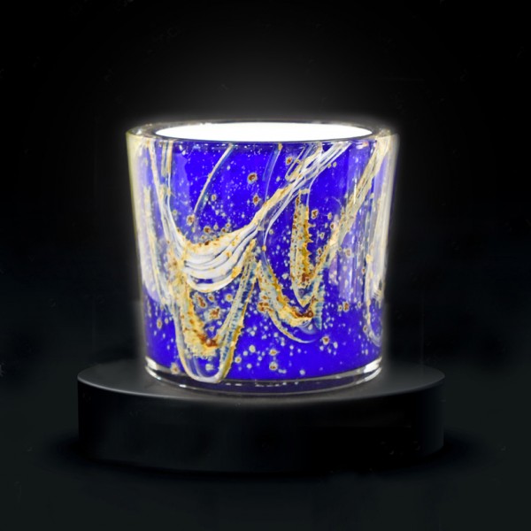 Candle "Millenium" cobaltblue